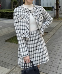 clear | ツイードジャケット [高見え]≪2024AW新作≫(ノーカラージャケット)