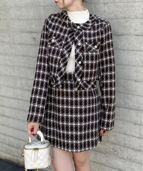 セール】ツイードジャケット [大人 カジュアル 着回し力抜群]≪再入荷