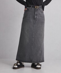 <at ease>デニム スカート ブラック