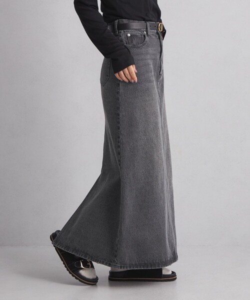 green label relaxing（グリーンレーベルリラクシング）の「＜at ease＞デニム スカート ブラック（デニムスカート・レディース・ブラック・36/38）」の6枚目の写真