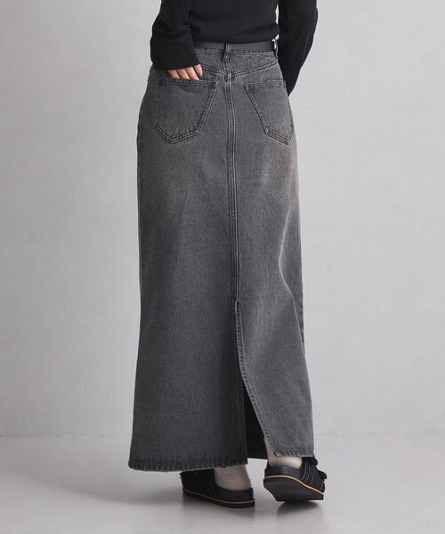 green label relaxing（グリーンレーベルリラクシング）の「＜at ease＞デニム スカート ブラック（デニムスカート・レディース・ブラック・36/38）」の7枚目の写真