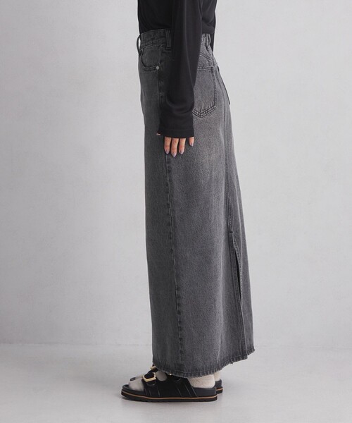 green label relaxing（グリーンレーベルリラクシング）の「＜at ease＞デニム スカート ブラック（デニムスカート・レディース・ブラック・36/38）」の11枚目の写真