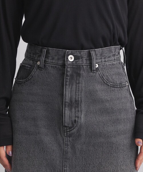 green label relaxing（グリーンレーベルリラクシング）の「＜at ease＞デニム スカート ブラック（デニムスカート・レディース・ブラック・36/38）」の13枚目の写真