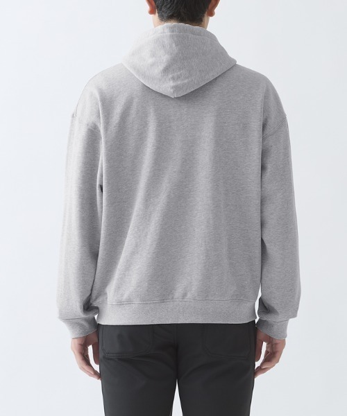 BODY WILD（ボディーワイルド）の「BODY WILD/ボディワイルド フーディー 綿100％ コットン裏毛（スウェット・メンズ・ブラック/杢グレー・MEDIUM/LARGE）」の18枚目の写真