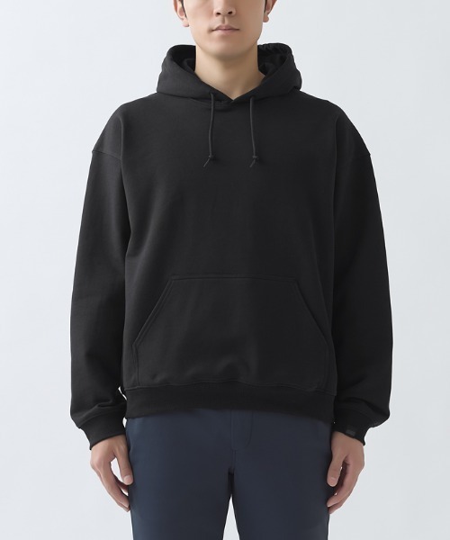 BODY WILD（ボディーワイルド）の「BODY WILD/ボディワイルド フーディー 綿100％ コットン裏毛（スウェット・メンズ・ブラック/杢グレー・MEDIUM/LARGE）」の17枚目の写真