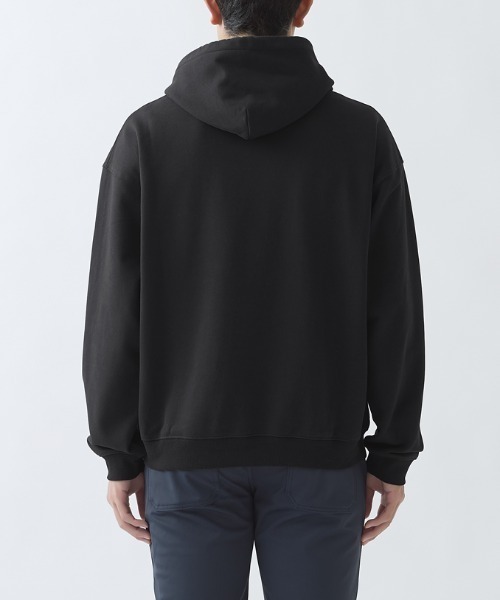 BODY WILD（ボディーワイルド）の「BODY WILD/ボディワイルド フーディー 綿100％ コットン裏毛（スウェット・メンズ・ブラック/杢グレー・MEDIUM/LARGE）」の10枚目の写真