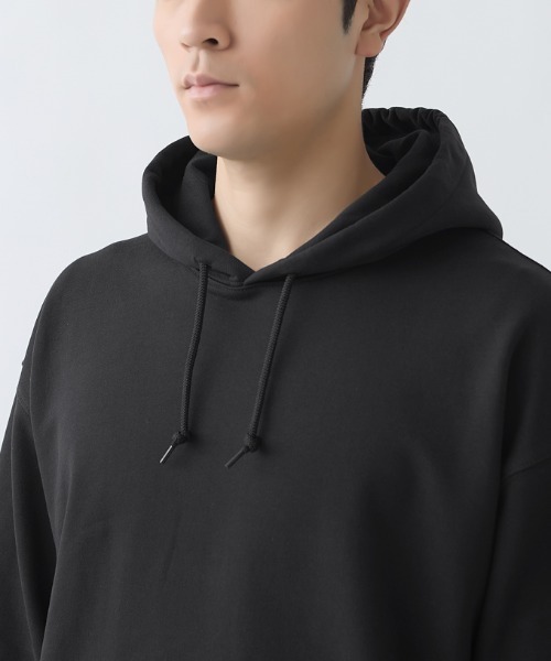 BODY WILD（ボディーワイルド）の「BODY WILD/ボディワイルド フーディー 綿100％ コットン裏毛（スウェット・メンズ・ブラック/杢グレー・MEDIUM/LARGE）」の19枚目の写真