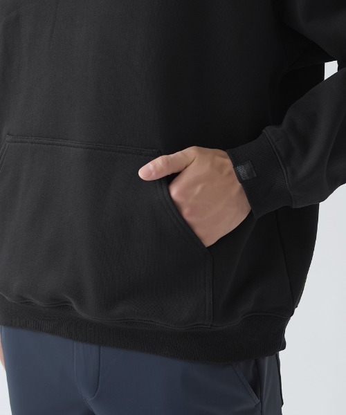 BODY WILD（ボディーワイルド）の「BODY WILD/ボディワイルド フーディー 綿100％ コットン裏毛（スウェット・メンズ・ブラック/杢グレー・MEDIUM/LARGE）」の14枚目の写真