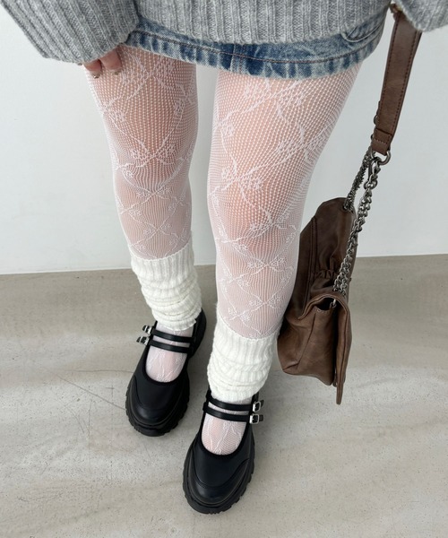 リボンレースタイツ 151257（タイツ/ストッキング）｜Heather（ヘザー
