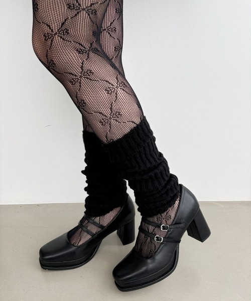 Heather（ヘザー）の「リボンレースタイツ　151257（タイツ/ストッキング・レディース・ブラック/アイボリー・ONE SIZE）」の8枚目の写真
