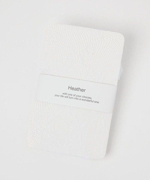 Heather（ヘザー）の「リボンレースタイツ　151257（タイツ/ストッキング・レディース・ブラック/アイボリー・ONE SIZE）」の15枚目の写真