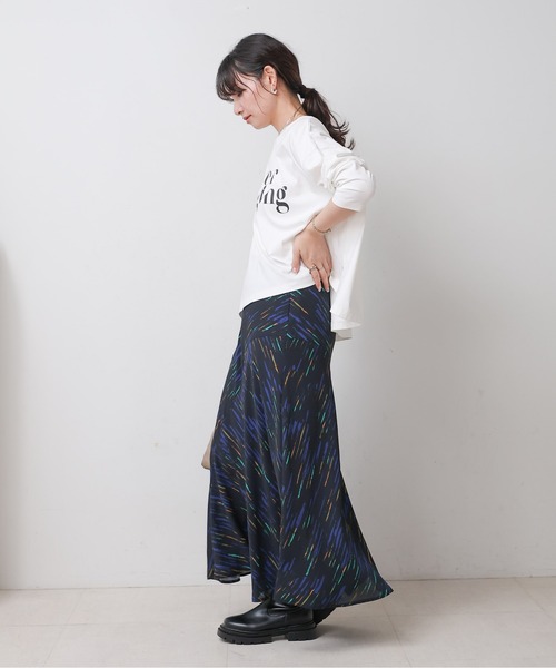 Bou Jeloud(ブージュルード)の「バイアスフレアスカート(スカート・レディース・ブラウン/ブラック・38)」の16枚目の写真
