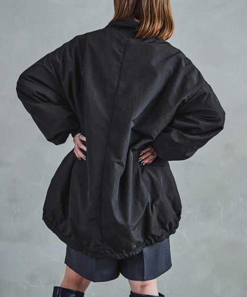 【セール】スタンドカラーモンスターパーカー ブルゾン ジャケット レディース コート テック（ナイロンジャケット）｜Fashion Letter（ファッションレター）