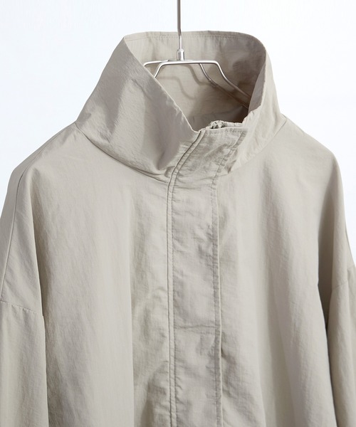 【セール】スタンドカラーモンスターパーカー ブルゾン ジャケット レディース コート テック（ナイロンジャケット）｜Fashion Letter（ファッションレター）