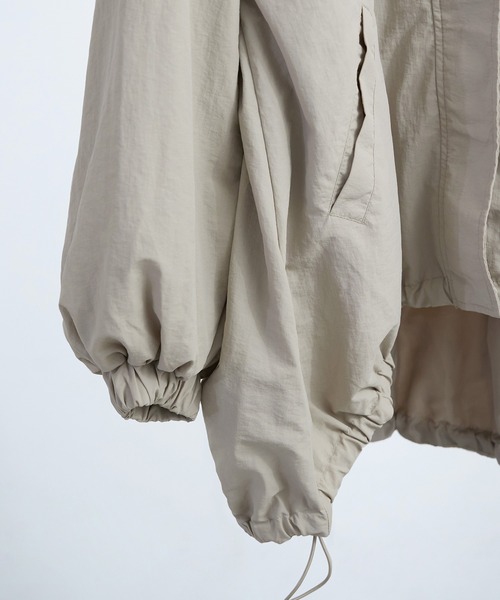 【セール】スタンドカラーモンスターパーカー ブルゾン ジャケット レディース コート テック（ナイロンジャケット）｜Fashion Letter（ファッションレター）