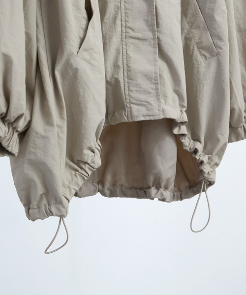 【セール】スタンドカラーモンスターパーカー ブルゾン ジャケット レディース コート テック（ナイロンジャケット）｜Fashion Letter（ファッションレター）