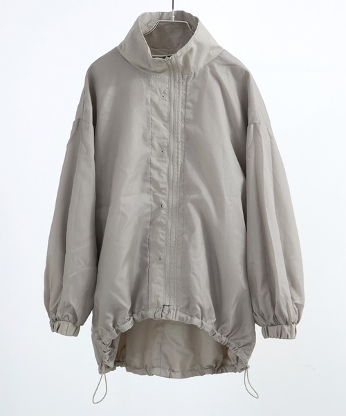 【セール】スタンドカラーモンスターパーカー ブルゾン ジャケット レディース コート テック（ナイロンジャケット）｜Fashion Letter（ファッションレター）