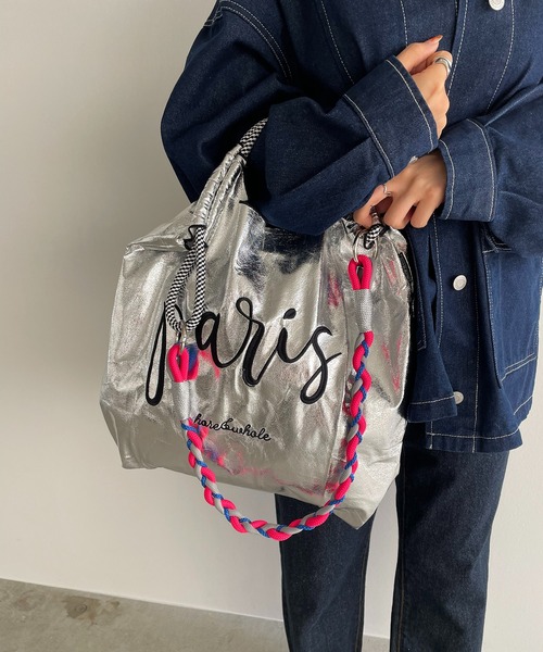 210nouve（トゥージュヌーブ）の「カラー コード ショルダー ストラップ（ショルダーバッグ・レディース・ホワイト/ブラック/イエロー/ブルー/グリーン/ピンク/ホワイト×ブラック・FREE）」の7枚目の写真