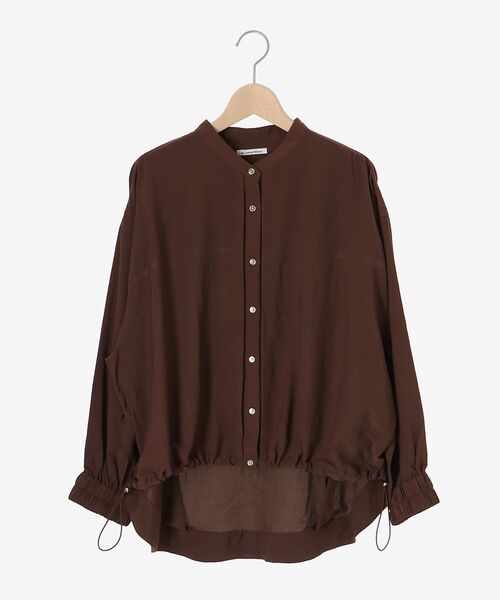 le.coeur blanc(ルクールブラン)の「ドロストシアーシャツブルゾン(シャツ/ブラウス・レディース・ブラック/ブラウン/ベージュ・38)」の4枚目の写真