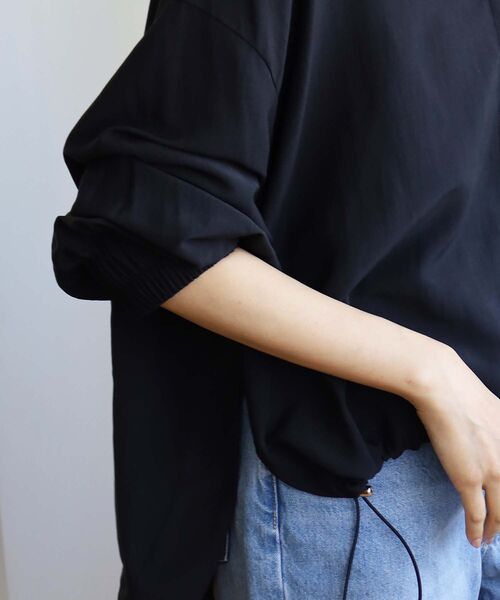 【セール】ドロストシアーシャツブルゾン(シャツ/ブラウス)|le.coeur blanc(ルクールブラン) 【セール】ドロストシアーシャツブルゾン(シャツ/ブラウス)|le.coeur blanc(ルクールブラン)