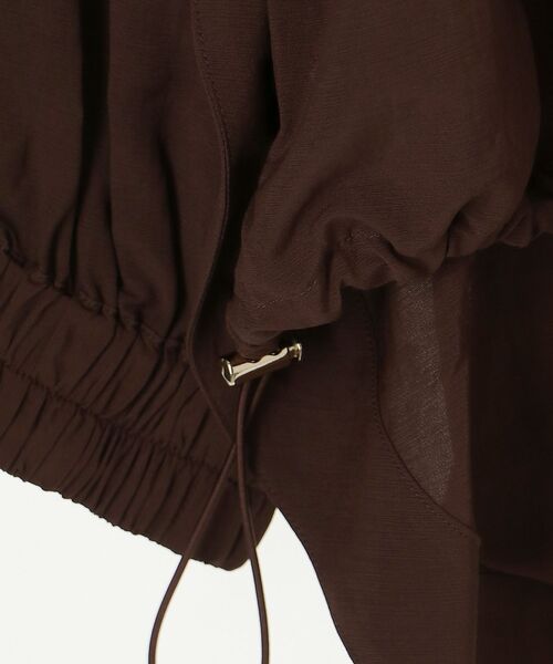 【セール】ドロストシアーシャツブルゾン(シャツ/ブラウス)|le.coeur blanc(ルクールブラン) 【セール】ドロストシアーシャツブルゾン(シャツ/ブラウス)|le.coeur blanc(ルクールブラン)