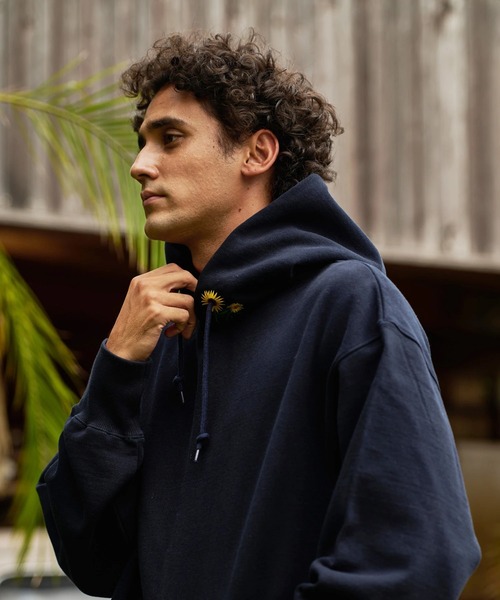 【セール】AOZORA/アオゾラ 裏毛プルパーカ（フラワー刺繍）（パーカー）｜AOZORA（アオゾラ）