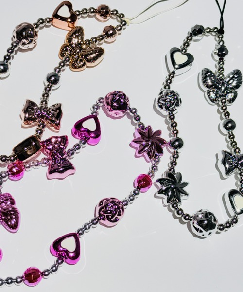 Y2K SYNAPSE FACTORY(ワイツーケー シナプスファクトリー)の「【メタルパーツ】ストラップ(スマホグッズ・レディース・ピンク/ピンクゴールド/シルバー・FREE)」の5枚目の写真