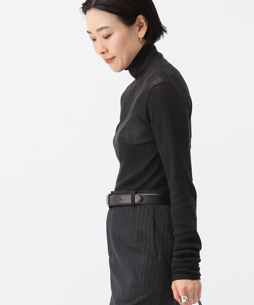 AP STUDIO（エーピーストゥディオ）の「シアータートルニット（ニット/セーター・レディース・チャコールグレー/ブラック・FREE）」の8枚目の写真