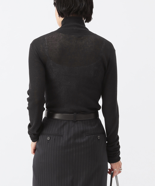 AP STUDIO（エーピーストゥディオ）の「シアータートルニット（ニット/セーター・レディース・チャコールグレー/ブラック・FREE）」の9枚目の写真