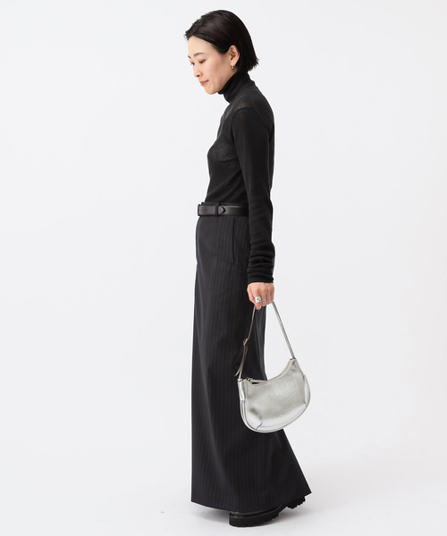 AP STUDIO（エーピーストゥディオ）の「シアータートルニット（ニット/セーター・レディース・チャコールグレー/ブラック・FREE）」の11枚目の写真