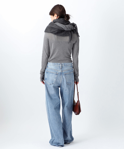 AP STUDIO（エーピーストゥディオ）の「シアータートルニット（ニット/セーター・レディース・チャコールグレー/ブラック・FREE）」の15枚目の写真