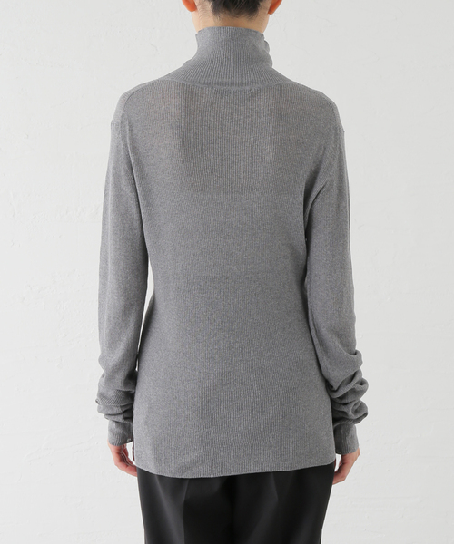 AP STUDIO（エーピーストゥディオ）の「シアータートルニット（ニット/セーター・レディース・チャコールグレー/ブラック・FREE）」の18枚目の写真