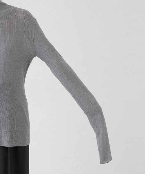 AP STUDIO（エーピーストゥディオ）の「シアータートルニット（ニット/セーター・レディース・チャコールグレー/ブラック・FREE）」の21枚目の写真