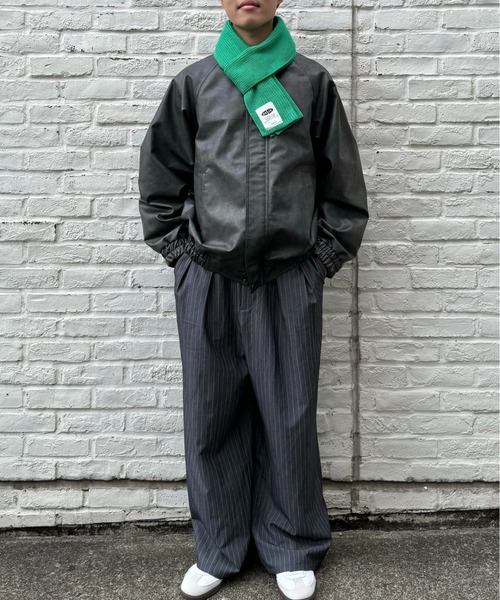 CIAOPANIC TYPY（チャオパニックティピー）の「【asis】ニットマフラー/WEB限定カラーあり（マフラー・メンズ・グレー/ブルー/グリーン/ブルー系その他/オレンジ・ONE SIZE）」の18枚目の写真