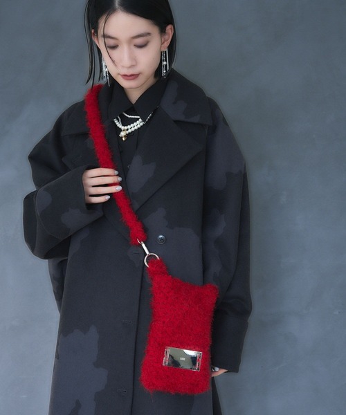 HARE（ハレ）の「シャギーニットミニバッグ(HARE)（ショルダーバッグ・レディース・ブラック/グレー/レッド・FREE）」の22枚目の写真