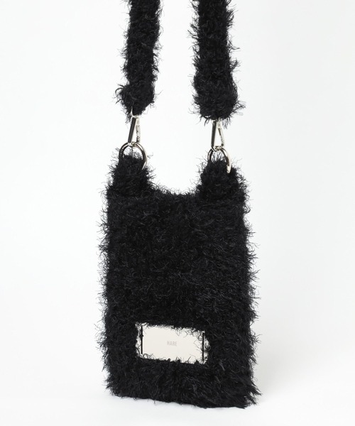 HARE（ハレ）の「シャギーニットミニバッグ(HARE)（ショルダーバッグ・レディース・ブラック/グレー/レッド・FREE）」の16枚目の写真