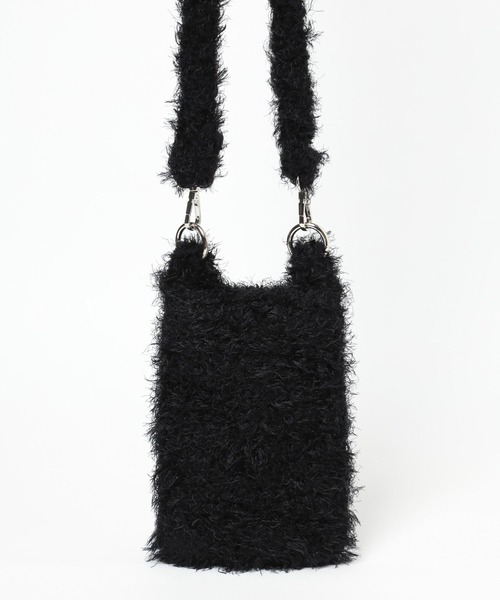 HARE（ハレ）の「シャギーニットミニバッグ(HARE)（ショルダーバッグ・レディース・ブラック/グレー/レッド・FREE）」の18枚目の写真