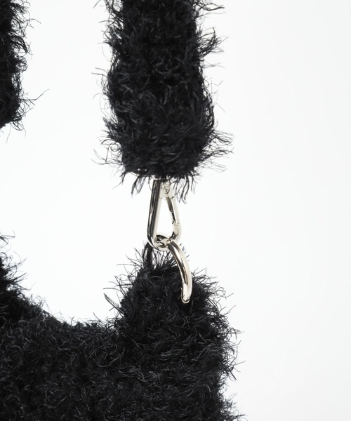 HARE（ハレ）の「シャギーニットミニバッグ(HARE)（ショルダーバッグ・レディース・ブラック/グレー/レッド・FREE）」の10枚目の写真