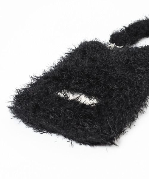 HARE（ハレ）の「シャギーニットミニバッグ(HARE)（ショルダーバッグ・レディース・ブラック/グレー/レッド・FREE）」の12枚目の写真