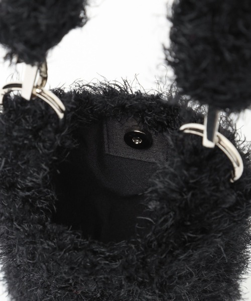 HARE（ハレ）の「シャギーニットミニバッグ(HARE)（ショルダーバッグ・レディース・ブラック/グレー/レッド・FREE）」の13枚目の写真