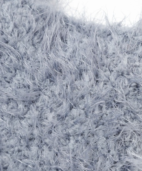 HARE（ハレ）の「シャギーニットミニバッグ(HARE)（ショルダーバッグ・レディース・ブラック/グレー/レッド・FREE）」の7枚目の写真