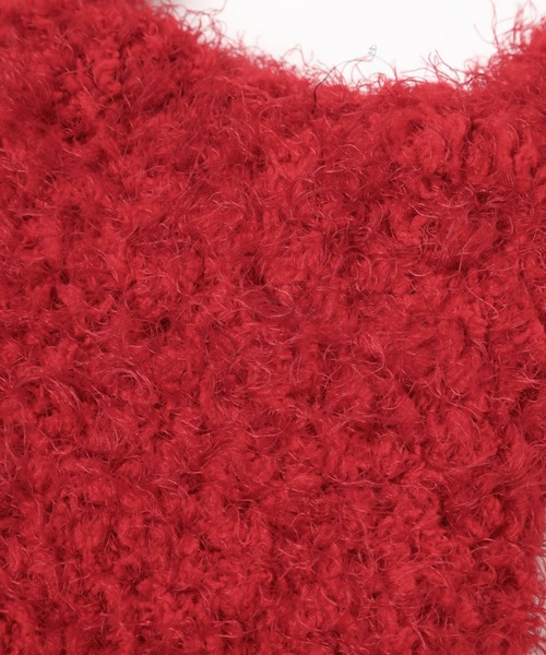 HARE（ハレ）の「シャギーニットミニバッグ(HARE)（ショルダーバッグ・レディース・ブラック/グレー/レッド・FREE）」の8枚目の写真