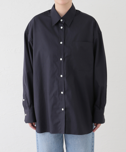 VERMEIL par iena(ヴェルメイユパーイエナ)の「SUPIMAコットンオーバーシャツ(シャツ/ブラウス・レディース・スカイブルー/ネイビー・FREE)」の22枚目の写真