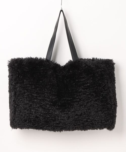 HELEN MOORE(ヘレンムーア)の「【HELEN MOORE/ヘレンムーア】フェイクファー トートバッグ マグネット(トートバッグ・レディース・ブラック・FREE)」の2枚目の写真