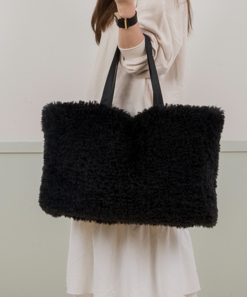 HELEN MOORE(ヘレンムーア)の「【HELEN MOORE/ヘレンムーア】フェイクファー トートバッグ マグネット(トートバッグ・レディース・ブラック・FREE)」の12枚目の写真