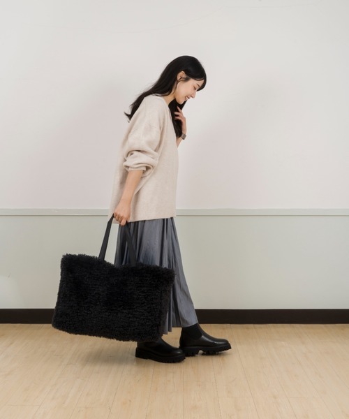 HELEN MOORE(ヘレンムーア)の「【HELEN MOORE/ヘレンムーア】フェイクファー トートバッグ マグネット(トートバッグ・レディース・ブラック・FREE)」の13枚目の写真