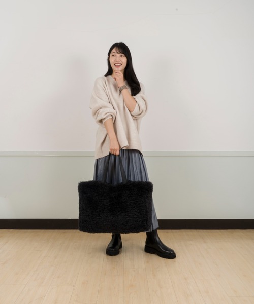 HELEN MOORE(ヘレンムーア)の「【HELEN MOORE/ヘレンムーア】フェイクファー トートバッグ マグネット(トートバッグ・レディース・ブラック・FREE)」の14枚目の写真