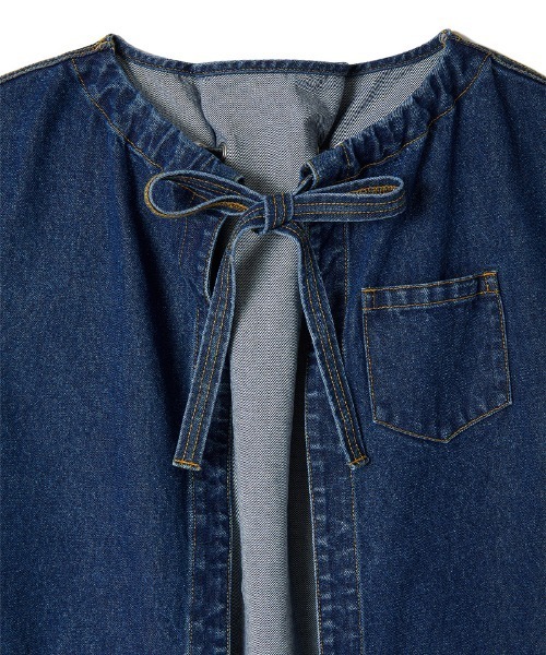 【セール】wave denim jacket（ブルゾン）｜soduk（スドーク）