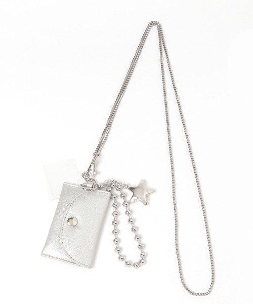 GLOBAL WORK（グローバルワーク）の「ケース付きスマホショルダー/160628（スマホグッズ・レディース・シルバー系2/ブラック系9/シルバー系1/ブラック系・ONE SIZE）」の3枚目の写真