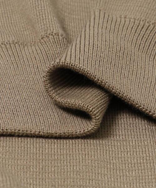 ITEMS URBANRESEARCH（アイテムズ アーバンリサーチ）の「『洗濯可/毛玉防止』高機能 ミラノリブハーフZIP ニットプルオーバー（ニット/セーター・メンズ・ベージュ/ブラック/カーキ・MEDIUM/LARGE）」の15枚目の写真